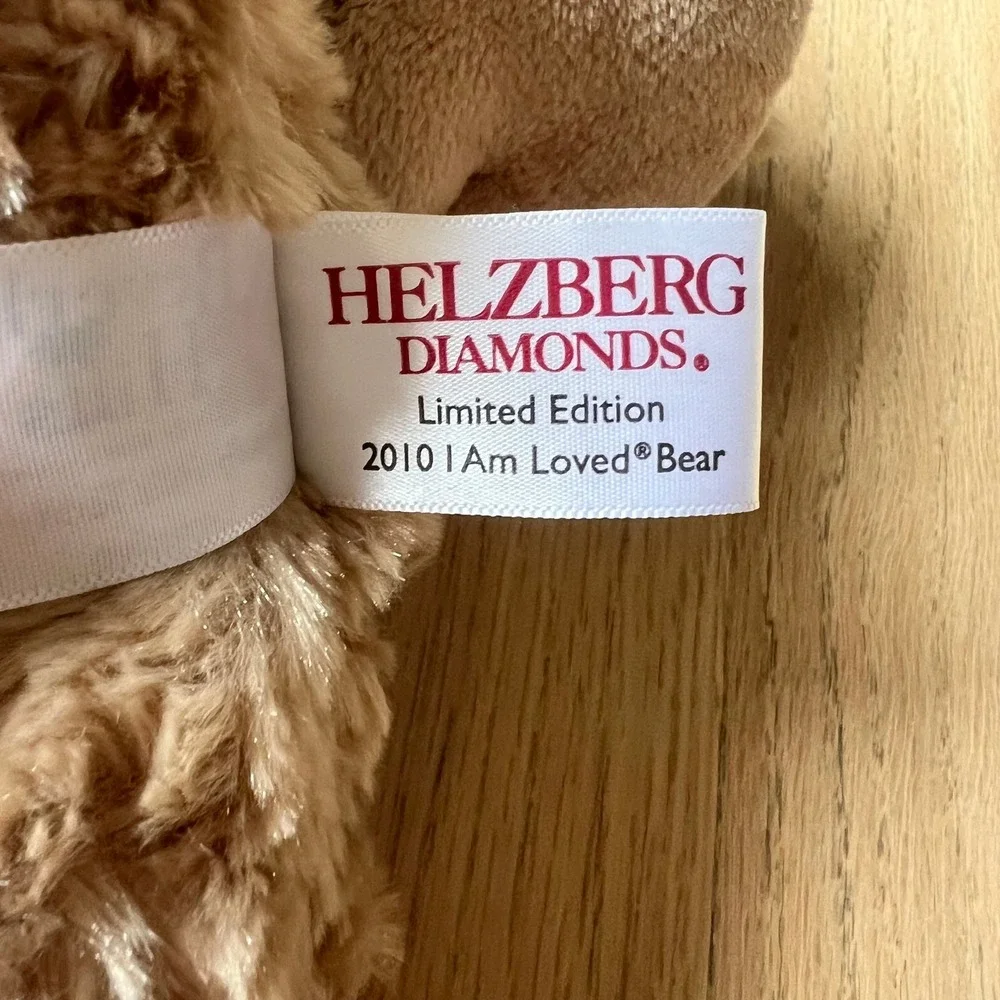 Helzberg Diamonds 2010 Limited Edition I Am Loved Teddy Bear Tan Plush 15 inch